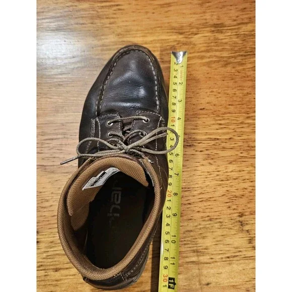 Carhartt Boots Moc Toe Chukka Wedge Brown Leather Work Mens 11.5 Rugged Classic - Picture 8 of 11